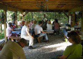 Consulting Forester Larry Powell has been managing PA forests for over 40 years. He welcomes the chance to share his wealth of knowledge with forest landowners each year at conferences and field tours like this one at his home property.